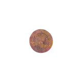 Pink rhodonite bear figurine showcasing light transmission properties