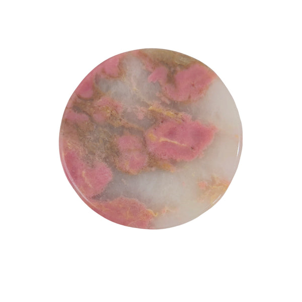 Pink rhodonite bear figurine wholesale crystal healing stone