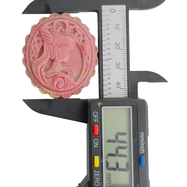 Pink Rhodonite Metaphysical Crystal Stone Carving