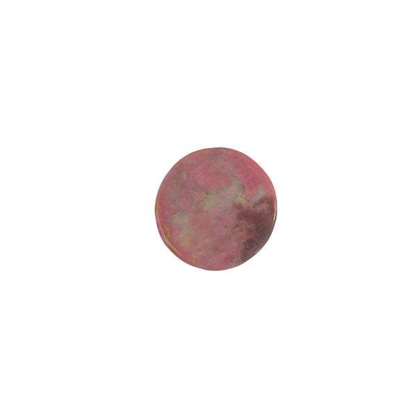 Polished rhodonite bear figurine showcasing stone's natural beauty