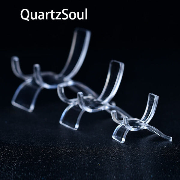Premium Clear Acrylic Crystal Display Stand for Spheres and Mineral Clusters