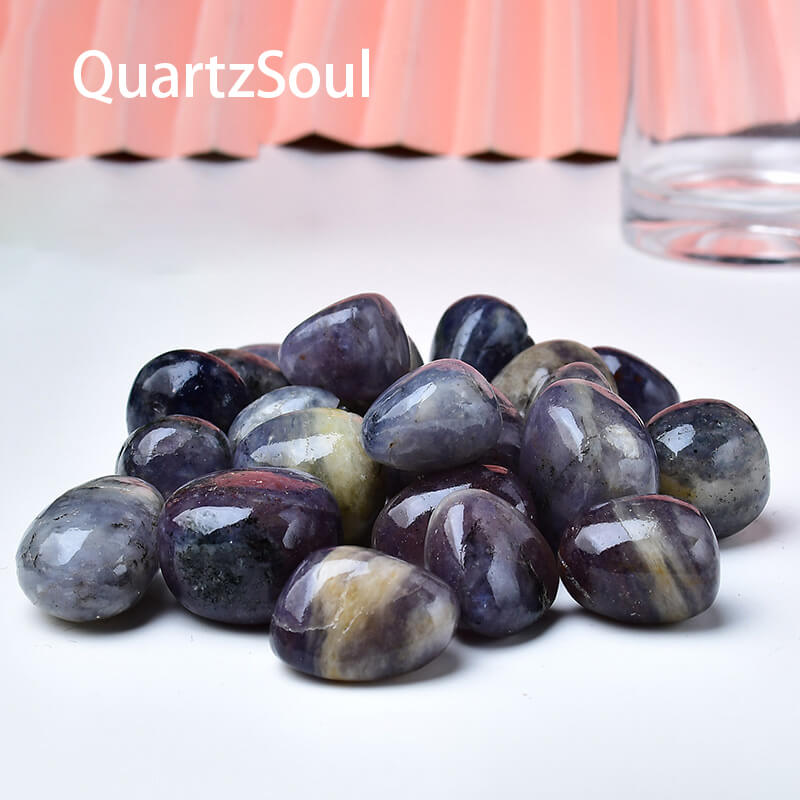 Cordierite Tumbled Stones - Iolite Healing Crystal Gemstones