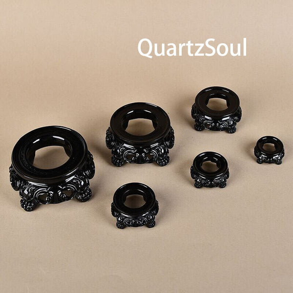 Elegant crystal display stand for spheres, wands and towers - multiple sizes available