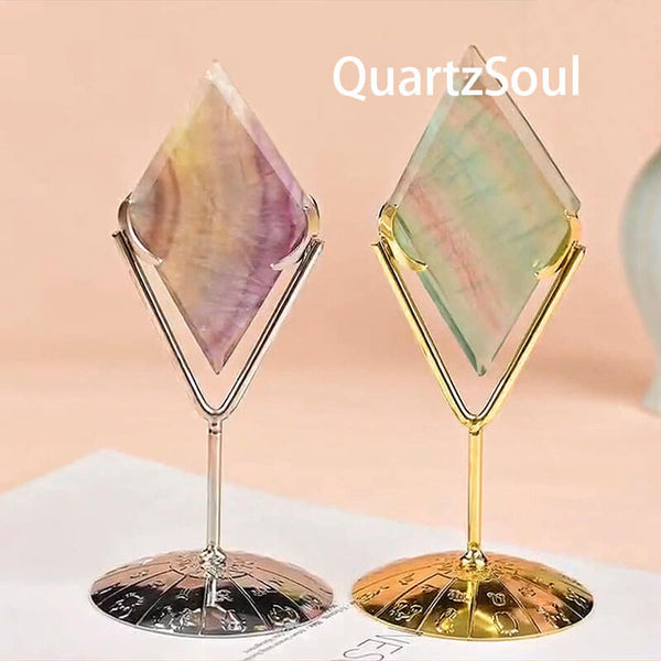 Luxury Gold Display Stand for Gems and Mineral Collections