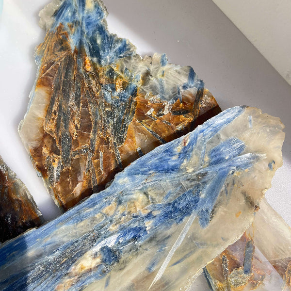 Premium Natural Kyanite Slab Detail View