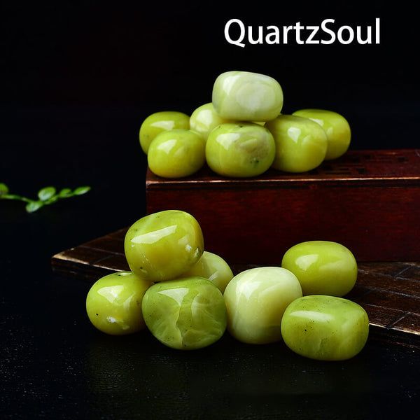 Lemon Jade Tumbled Stones Natural Crystal Healing Energy