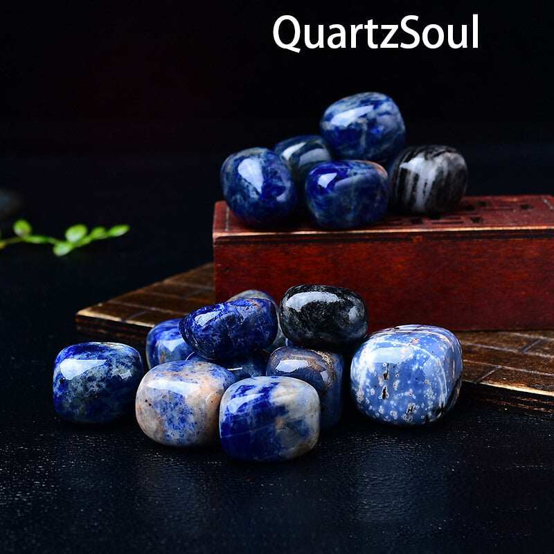 Sodalite Tumbled Stones - Blue Crystal Healing Gemstones