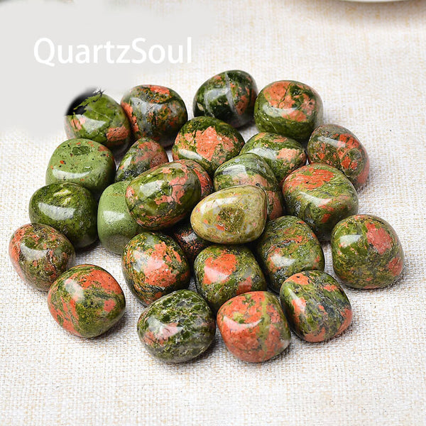 Unakite Tumbled Stone - Healing Crystal Gemstone for Balance