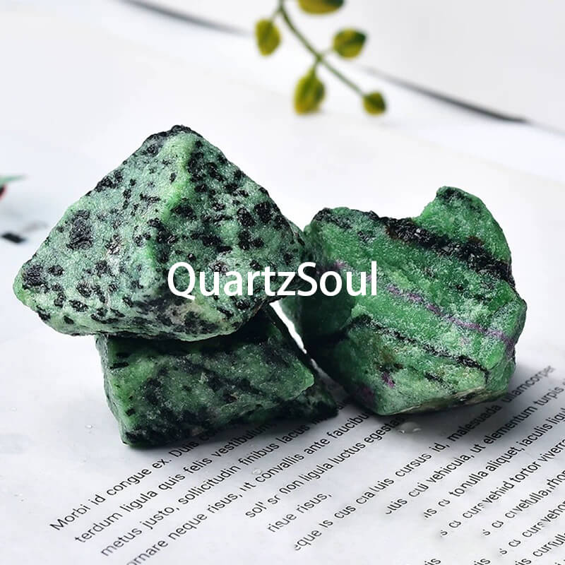 Zoisite Ruby Raw Crystal Healing Stone Decor
