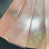 Base Detail of Pink Aventurine Crystal Tower for Crystal Suppliers
