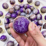 Amethyst Mexican Agate Sphere Display Crystal Healing Collection