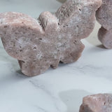 Pink Amethyst Butterfly Crystal in Natural Light Showing Color