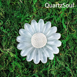 Selenite Crystal Palm Stone - Natural White Healing Mineral