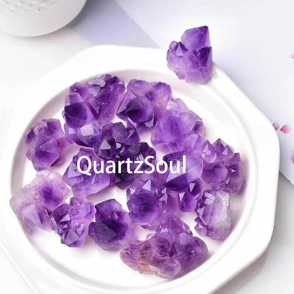 Raw Amethyst Crystal Stones for Healing and Home Decor