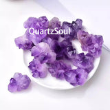 Natural Raw Amethyst Crystal Quartz Purple Healing Stone
