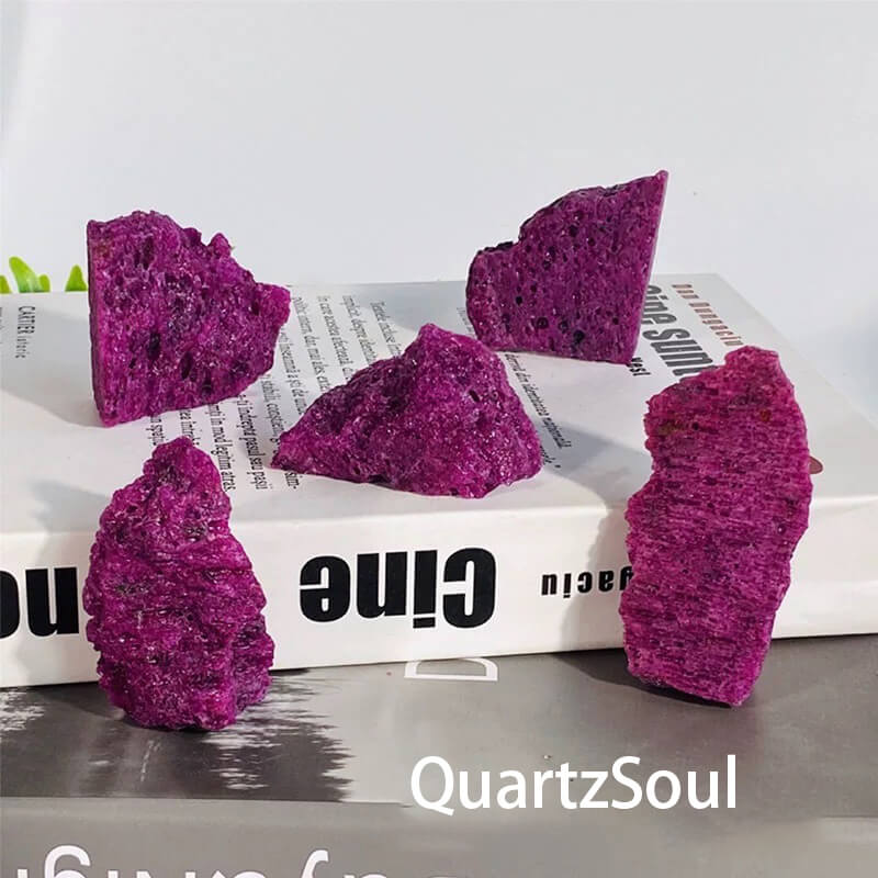 Raw Red Corundum Crystal - Vibrant Ruby Gemstone Stones