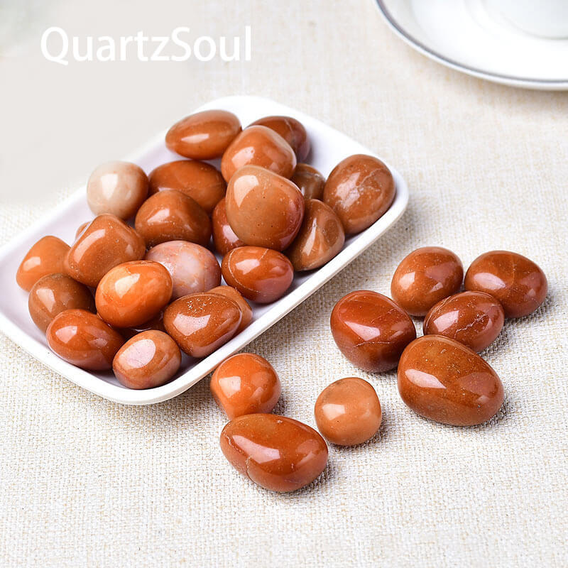 Red Aventurine Tumbled Stones Crystal Healing Gemstones