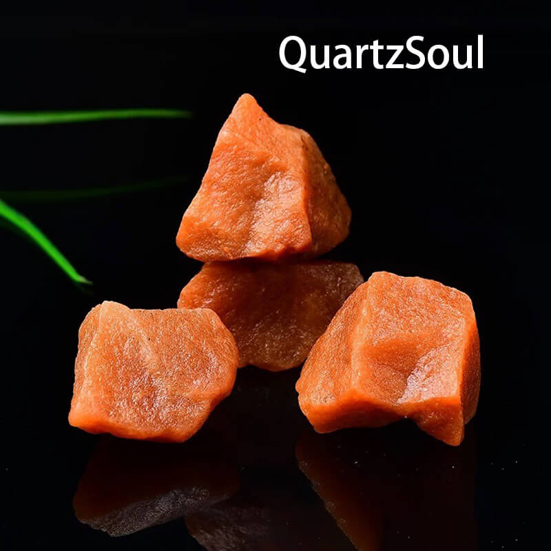 Red Aventurine Raw Crystal Healing Stone Collection