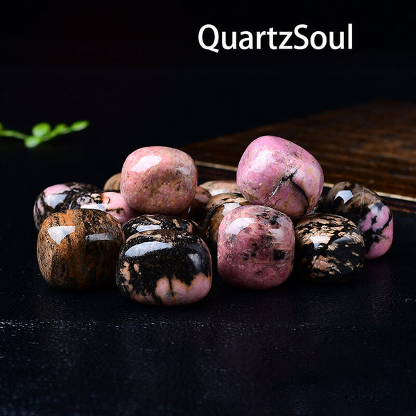 Rhodochrosite Tumbled Stones - Pink Crystal Healing Gemstone