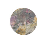 Color variation in natural rhodonite bear crystal carvings