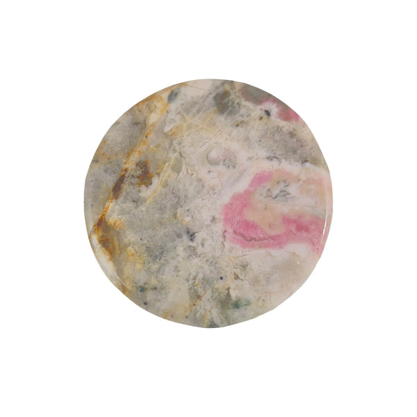 Bear Shape Rhodonite Carved Crystal Texture Closeup Detail
