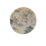 Bear Shape Rhodonite Crystal Carving Side Angle View Natural Stone Figurine