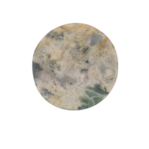 Bear Shape Rhodonite Crystal Carving Side Angle View Natural Stone Figurine