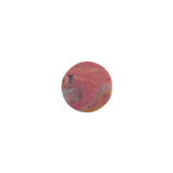 Top view of rhodonite bear figurine showing crystal formation
