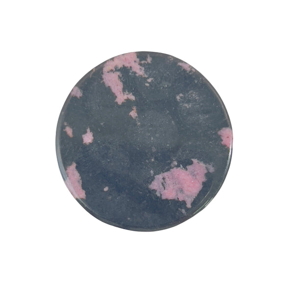 Bear shape rhodonite crystal symbolizing strength and protection