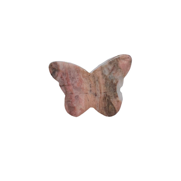Decorative Rhodonite Butterfly Crystal for Home Display