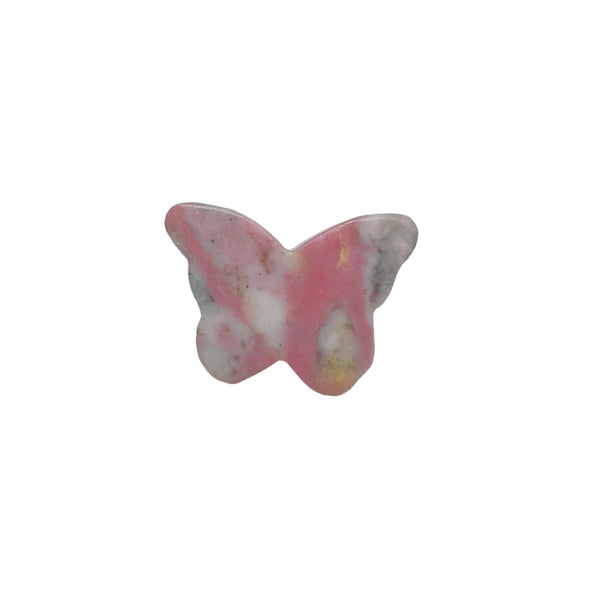Rhodonite butterfly crystal as elegant home decoration piece