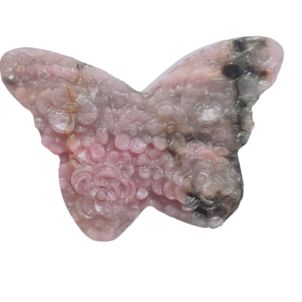 Rhodonite Butterfly Transformation Symbol Crystal Natural Stone