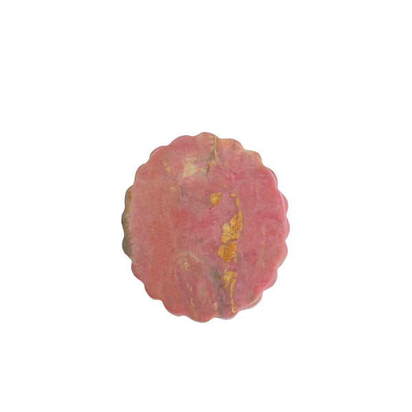 Pink Rhodonite Crystal Carving Size Measurement Digital Caliper