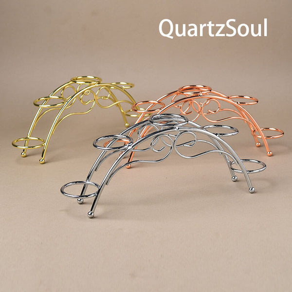 Rose Gold Crystal Display Stand Holder for Wands and Towers Home Decor