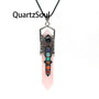 Natural Rose Quartz Crystal Pendulum for Divination and Chakra Healing