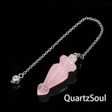 Rose Quartz healing pendulum for love readings and heart chakra work