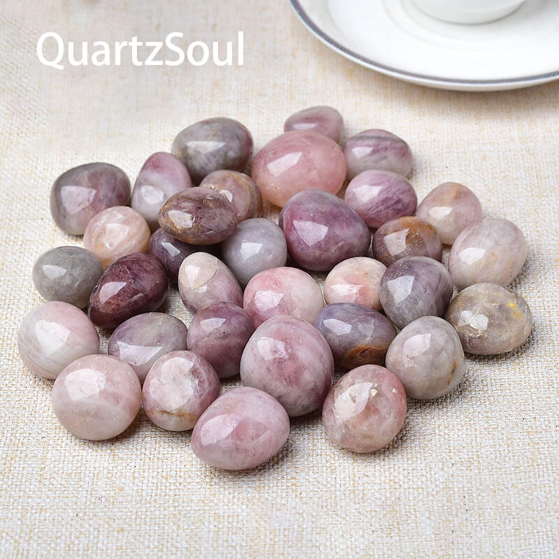 Natural Madagascar Rose Quartz Tumbled Crystal Healing Stone