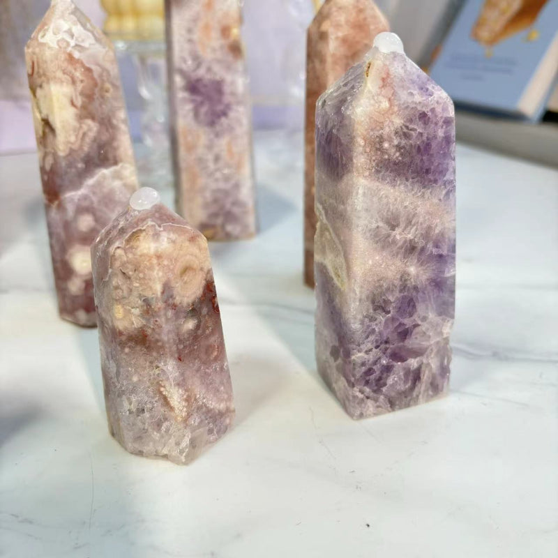 Using Sakura Agate Tower for Meditation and Energy Work