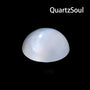 Natural Selenite Crystal Palm Stone Dome Shape White Healing Gemstone