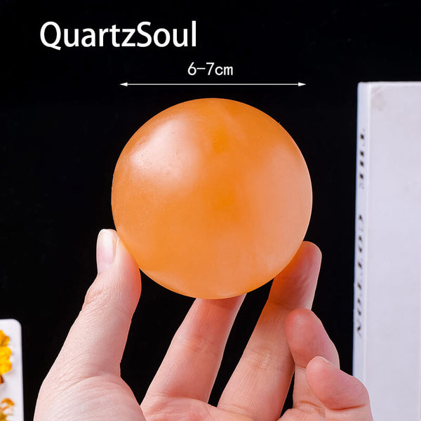 Luminous Selenite Sphere - Healing Crystal Orb