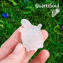 Detailed Selenite Tortoise Crystal Healing Stone