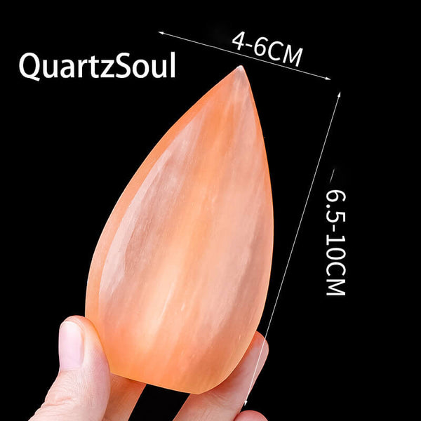 Ethereal Flame Selenite Crystal Healing Stone