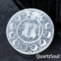 Selenite Crystal Lunar Energy Disc - Spiritual Healing Stone