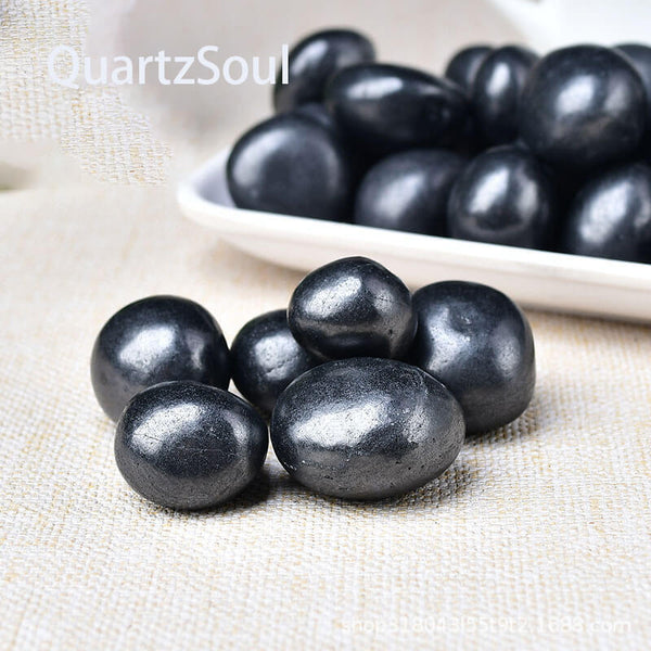 Hungite Tumbled Stones - Authentic EMF Protection Crystal