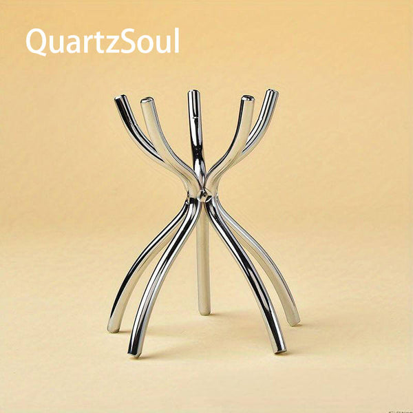 Metallic Crystal Sphere Display Stand with Multiple Colors