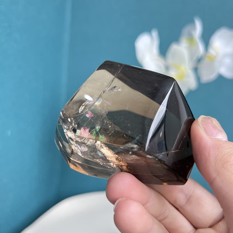 Smoky quartz free form crystal demonstrating unique metaphysical properties