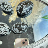 Snow Obsidian Palm Stones for Crystal Shop Inventory