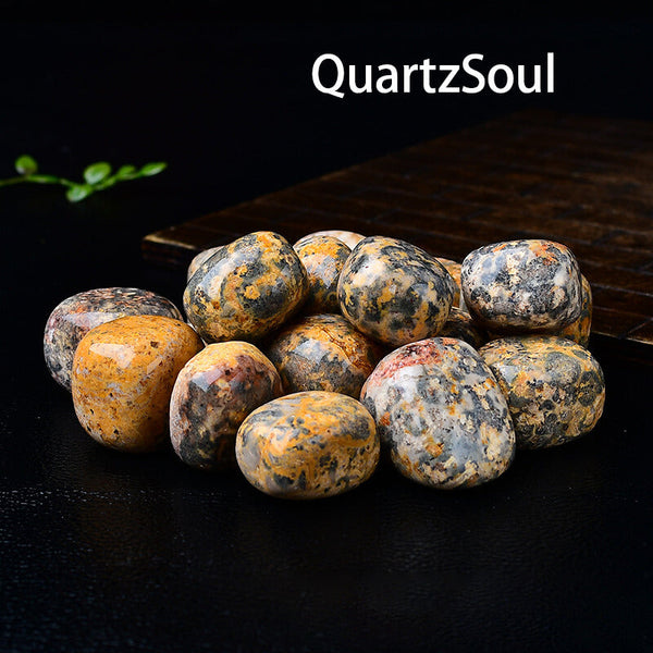 Leopard Skin Jasper Tumbled Stones for Crystal Healing