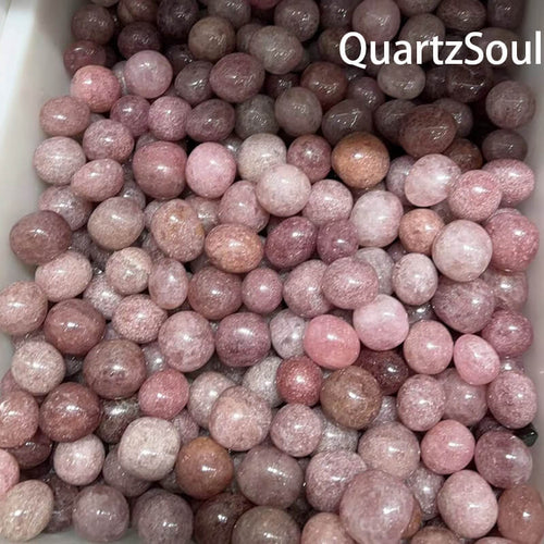 Tumbled Strawberry Quartz stones for wholesale crystal suppliers