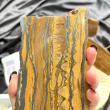 Tiger Eye Crystal Slab with Natural Golden Shimmer Wholesale